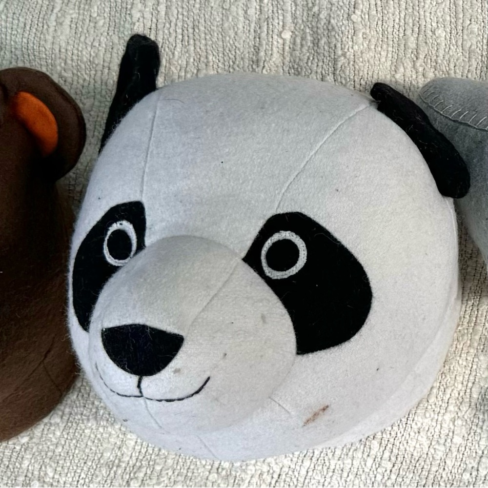 Pillowfort panda head for nursery or playroom wall